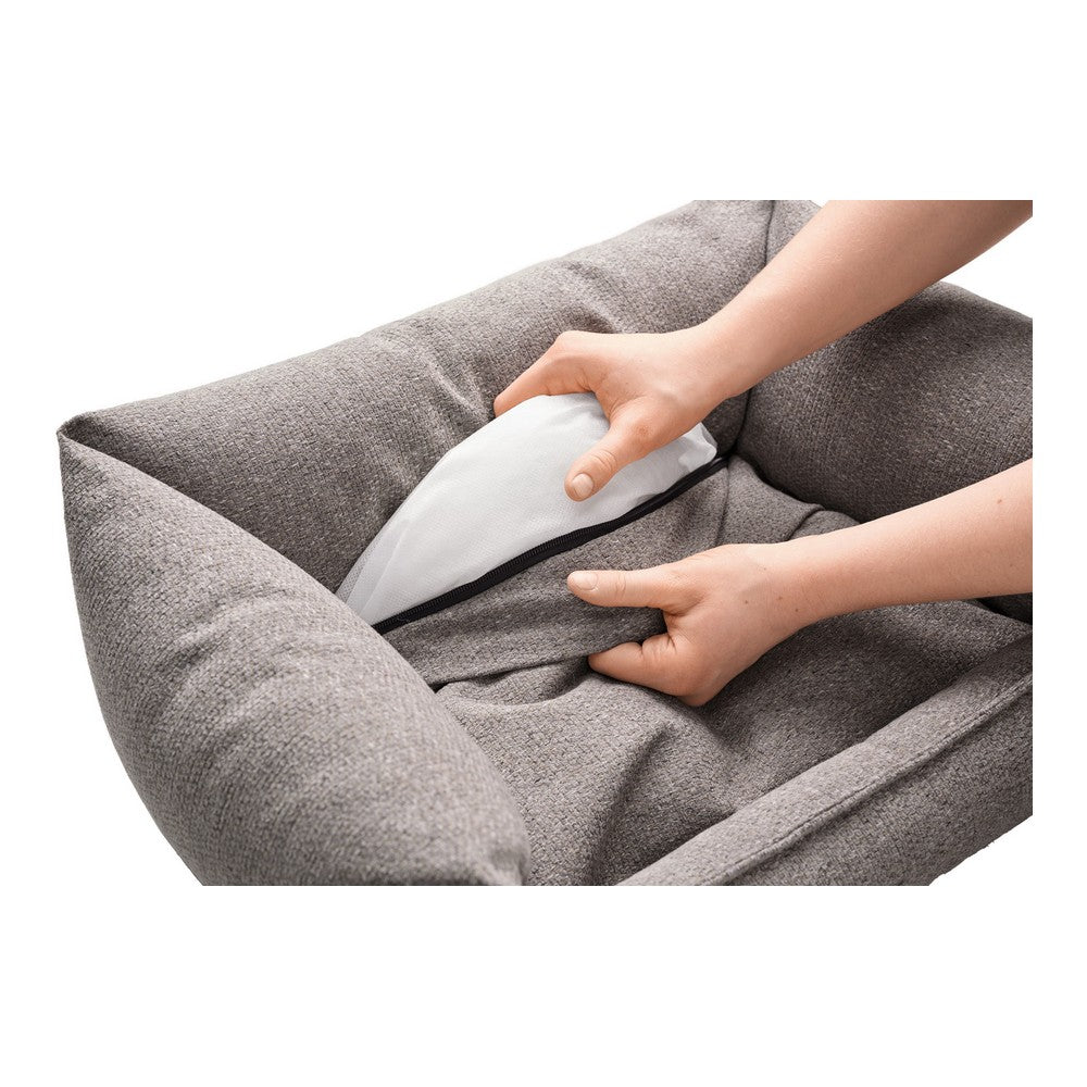 Luxury Dog Sofa Hunter PRAG Grey 90 x 70 cm